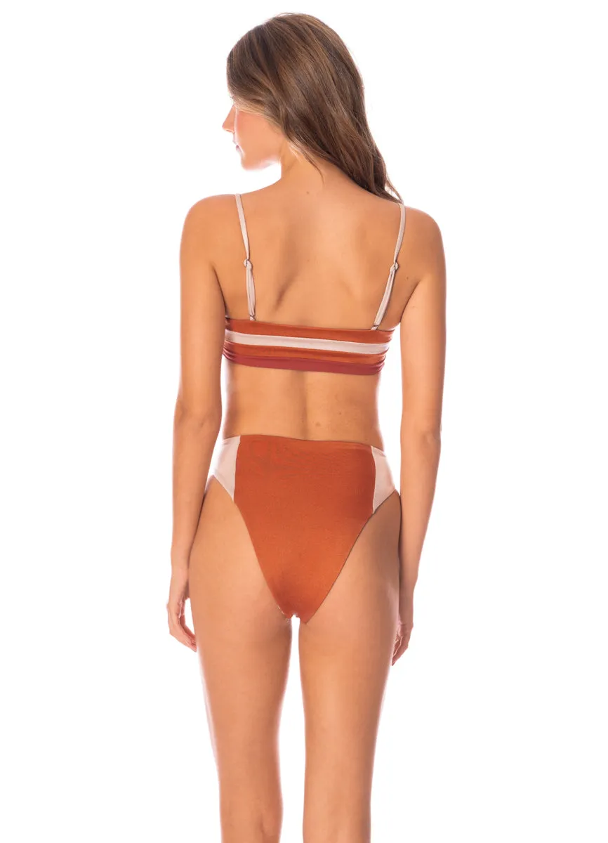 Maaji Chai Latte Chestnuts Storm Classic Bralette Bikini Top Maaji