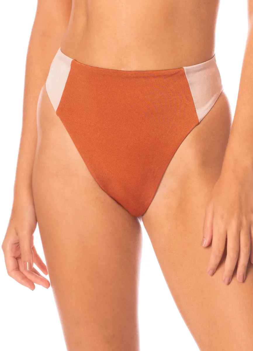 Maaji Chai Latte Chestnuts Suslik High Rise Classic Bikini Bottom Maaji