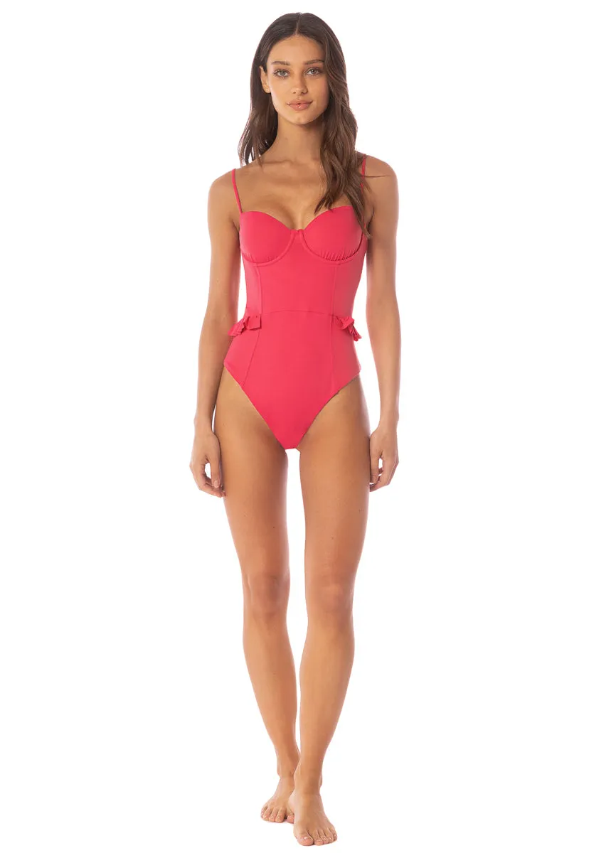 Maaji Cherry Crush Bree  Cheeky Cut Underwire One Piece Maaji