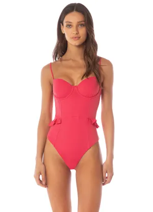 Maaji Cherry Crush Bree  Cheeky Cut Underwire One Piece Maaji