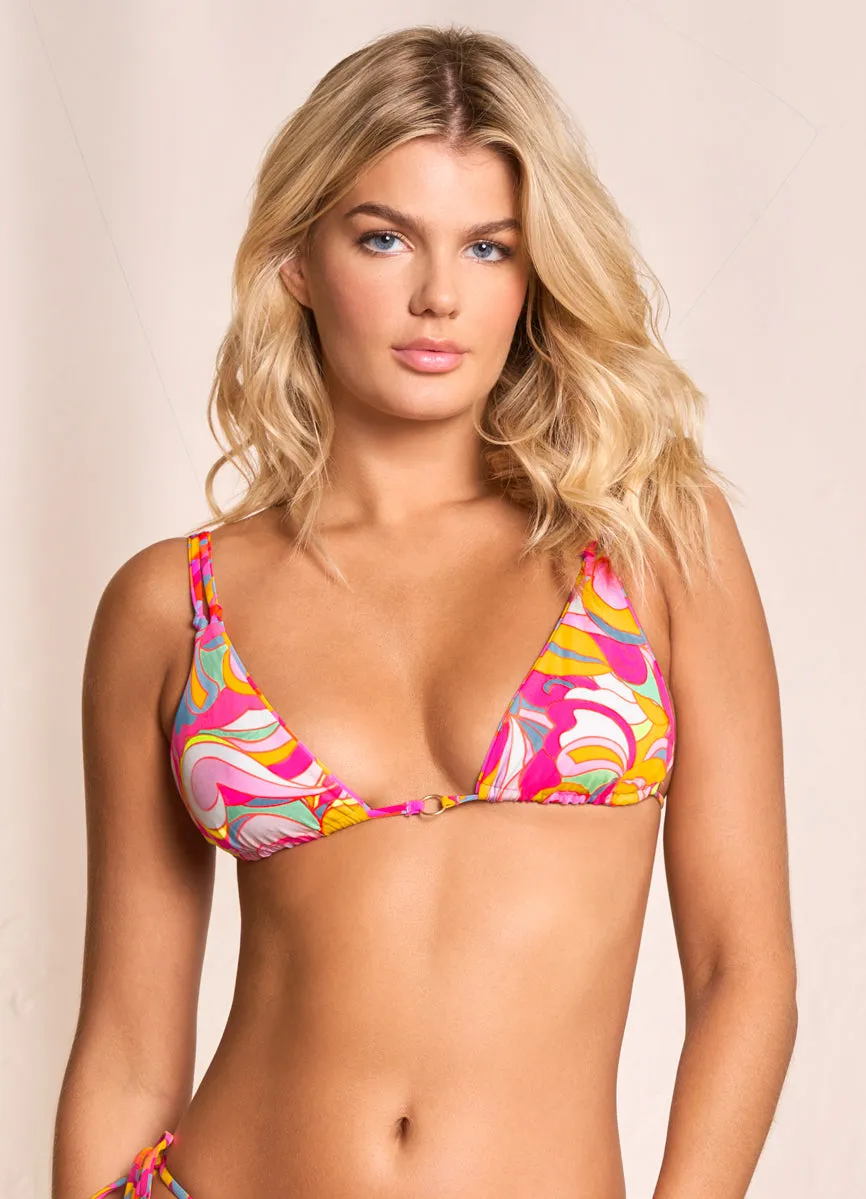 Maaji Chevron Brenda Sliding Triangle Bikini Top Maaji
