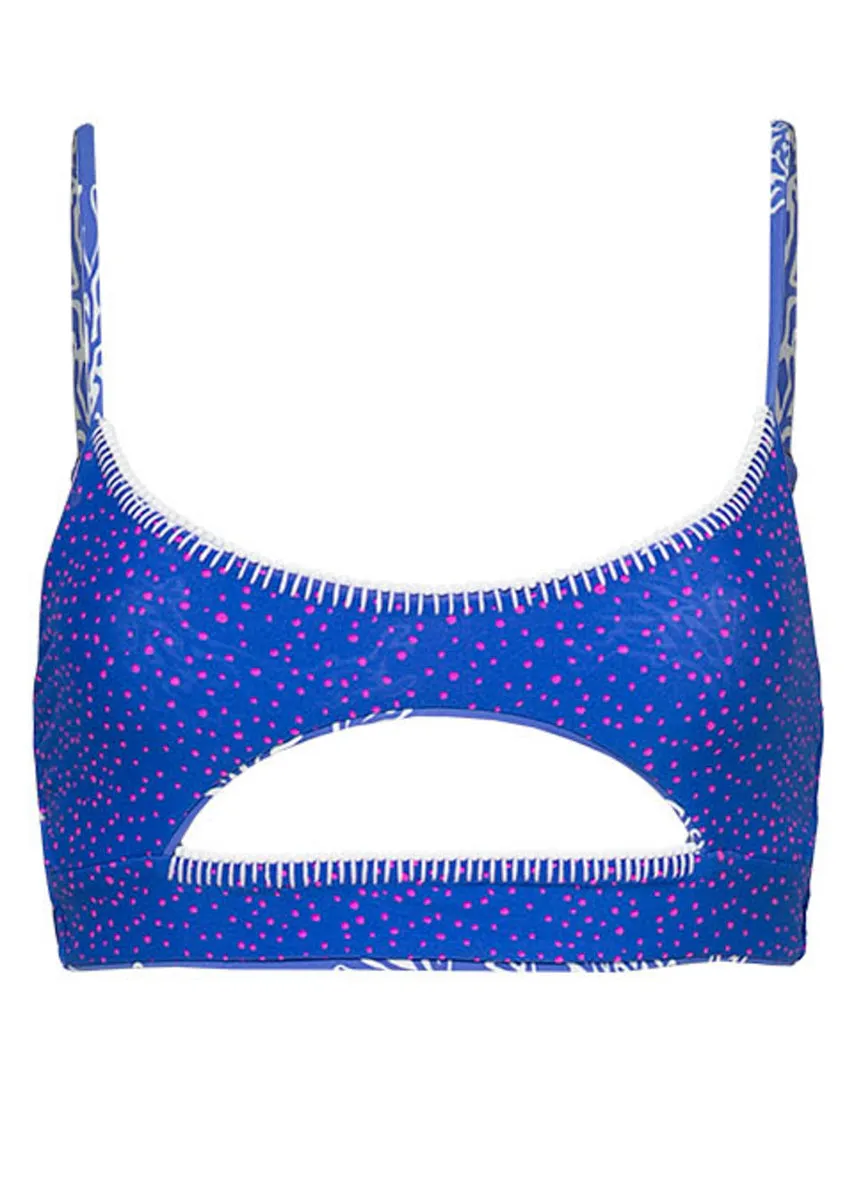 Maaji Coral Bliss Caroline Cut Out Bralette Bikini Top Maaji