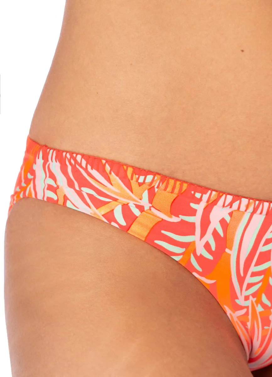 Maaji Coral Foliage Flirt Low Rise Thin Side Bikini Bottom Maaji