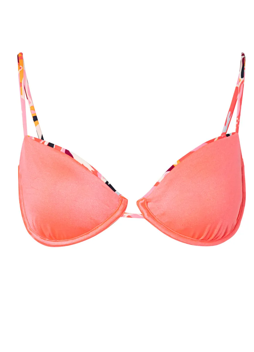 Maaji Coral Leafy Hallie Underwire Bikini Top Maaji