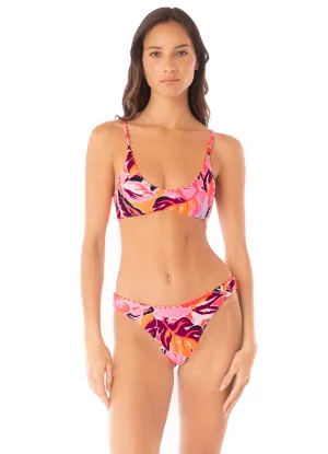 Maaji Coral Leafy Liberties Classic Bralette Bikini Top Maaji