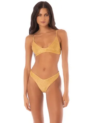 Maaji Creamy Gold Clarity Classic Bralette Bikini Top Maaji