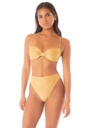 Maaji Creamy Gold Golden Underwire Bikini Top Maaji