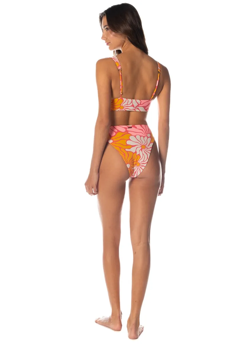 Maaji Dali Flowers Donna Sporty Bralette Bikini Top Maaji