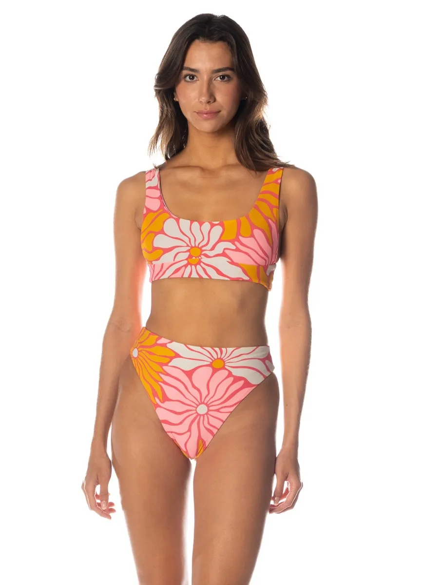 Maaji Dali Flowers Donna Sporty Bralette Bikini Top Maaji
