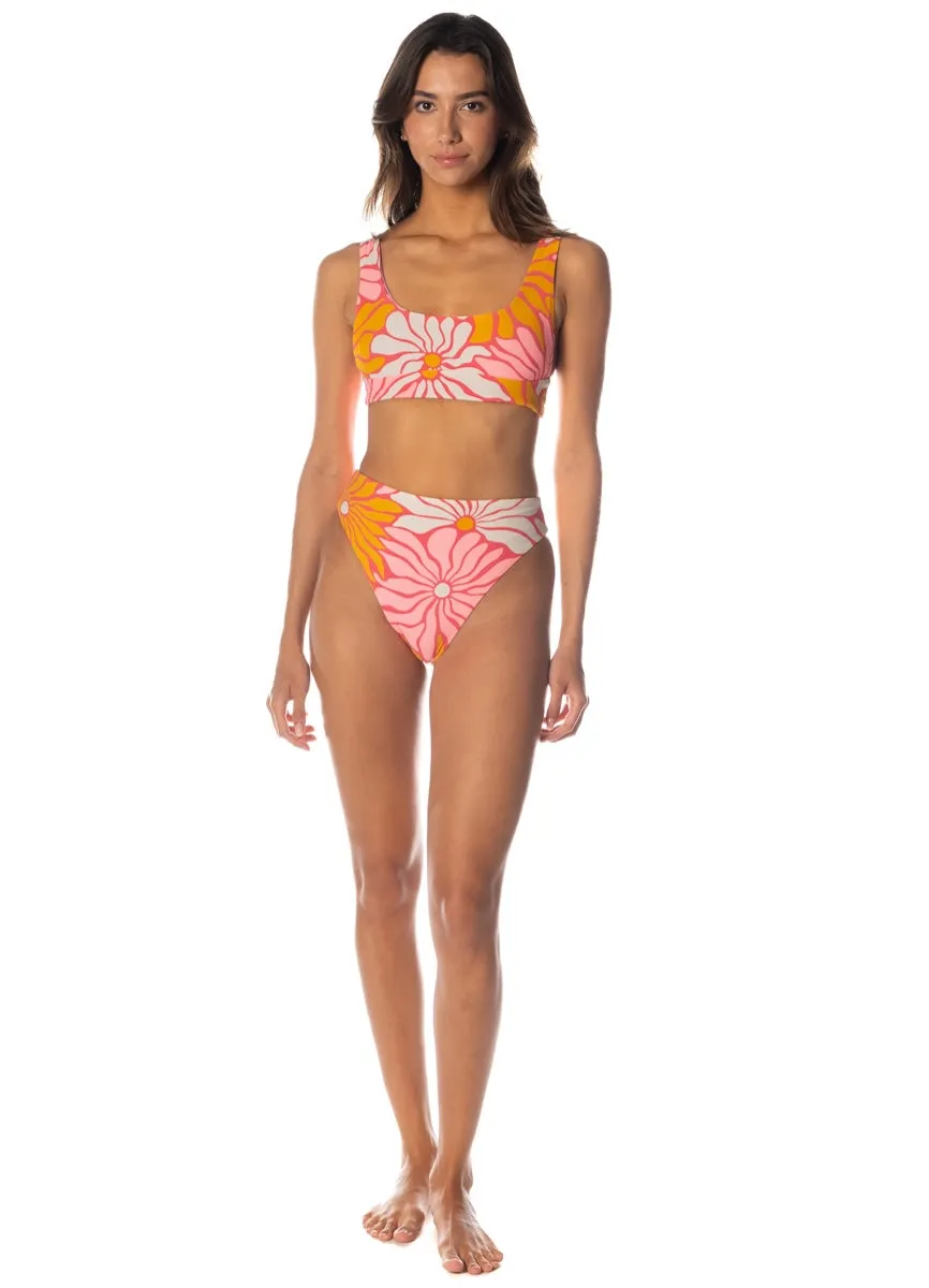 Maaji Dali Flowers Donna Sporty Bralette Bikini Top Maaji