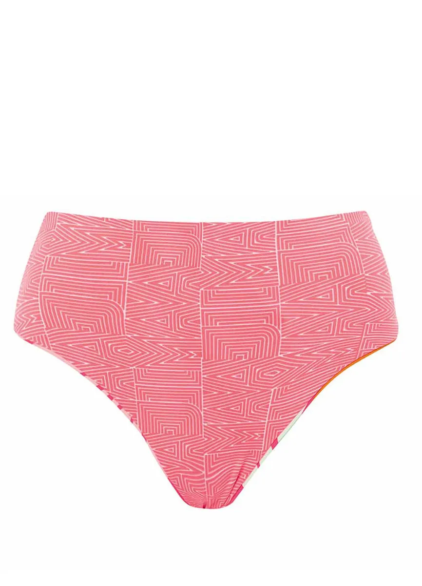 Maaji Dali Flowers Sully High Rise/High Leg Bikini Bottom Maaji