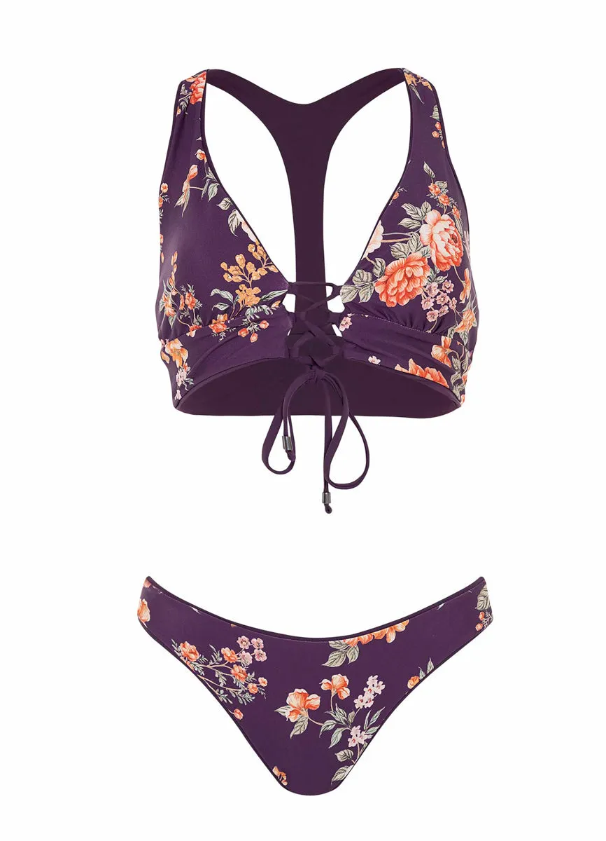 Maaji Dark Grape Sublimity Classic Bikini Bottom Maaji