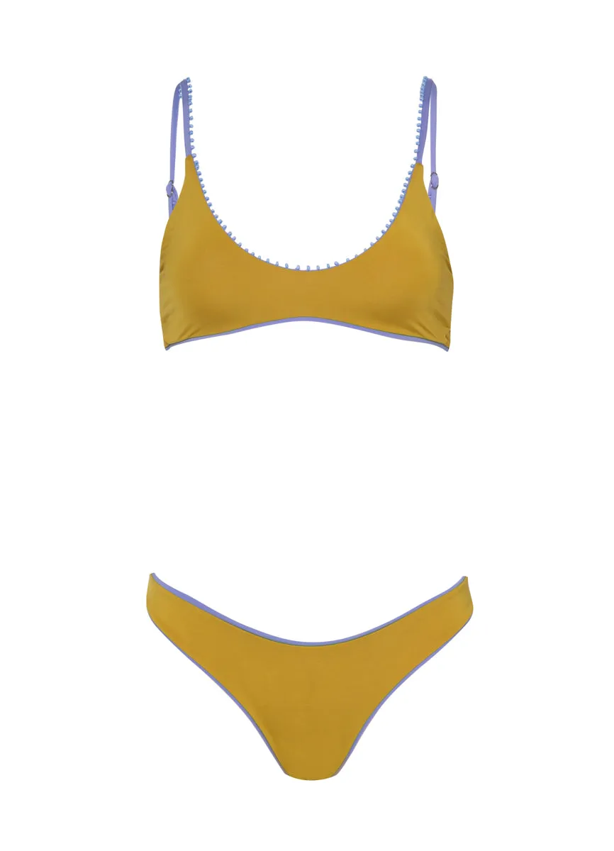Maaji Deep Periwinkle Liberties Classic Bralette Bikini Top Maaji