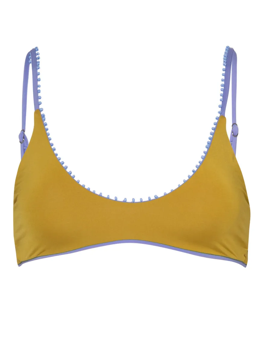 Maaji Deep Periwinkle Liberties Classic Bralette Bikini Top Maaji