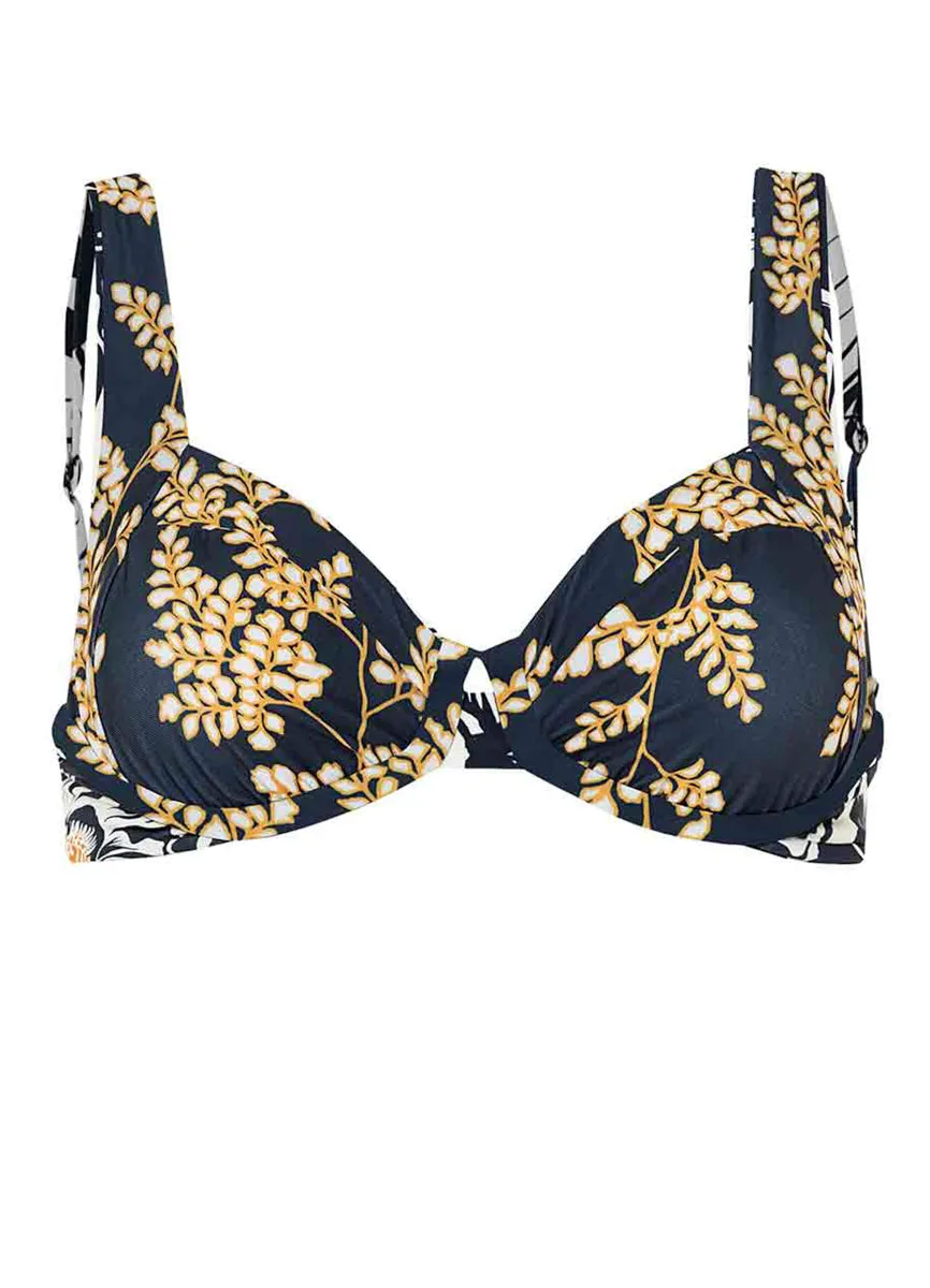 Maaji Delft Flowers Archie Unmolded Underwire Bikini Top Maaji