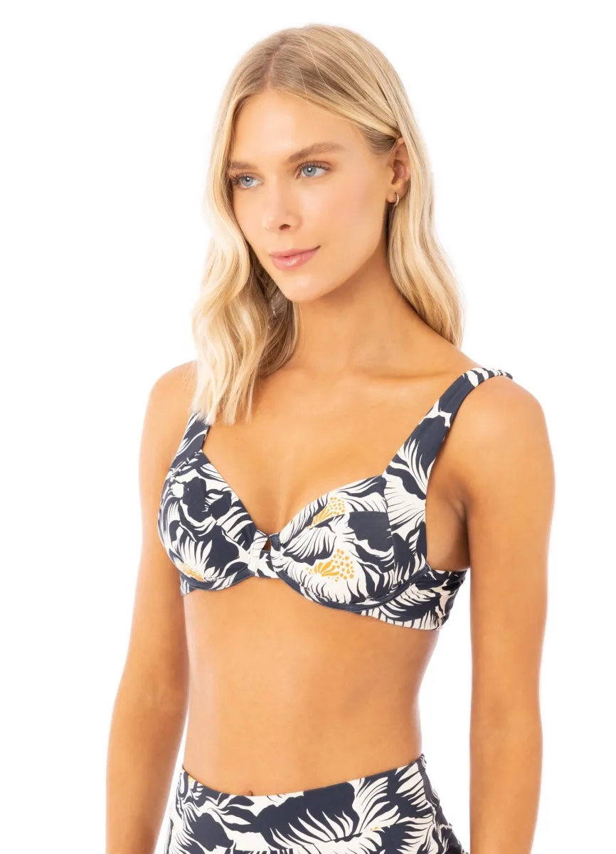 Maaji Delft Flowers Archie Unmolded Underwire Bikini Top Maaji