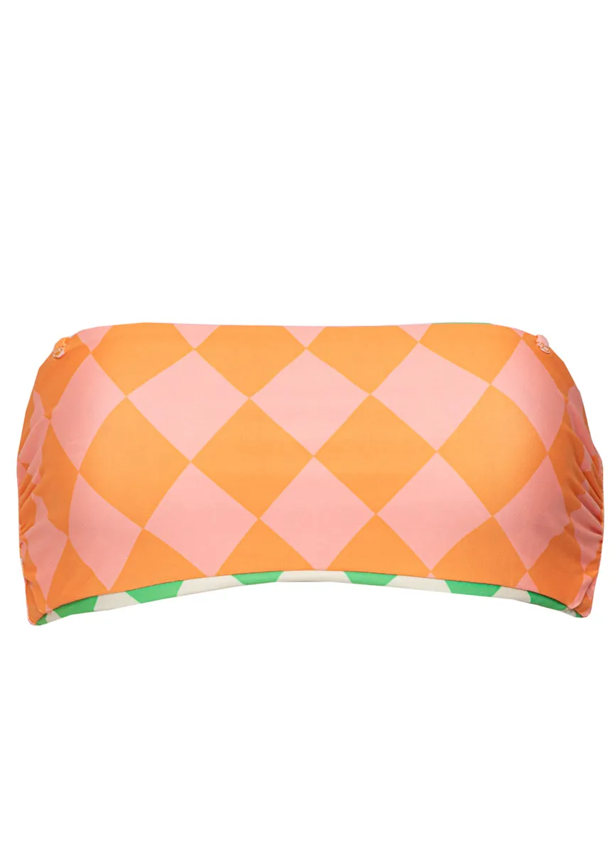 Maaji Diamond Sour Bryn Strapless Bandeau Bikini Top Maaji