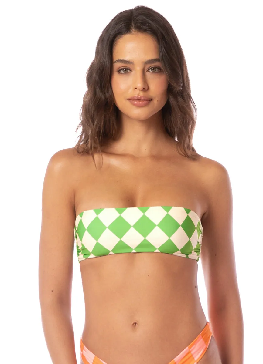 Maaji Diamond Sour Bryn Strapless Bandeau Bikini Top Maaji