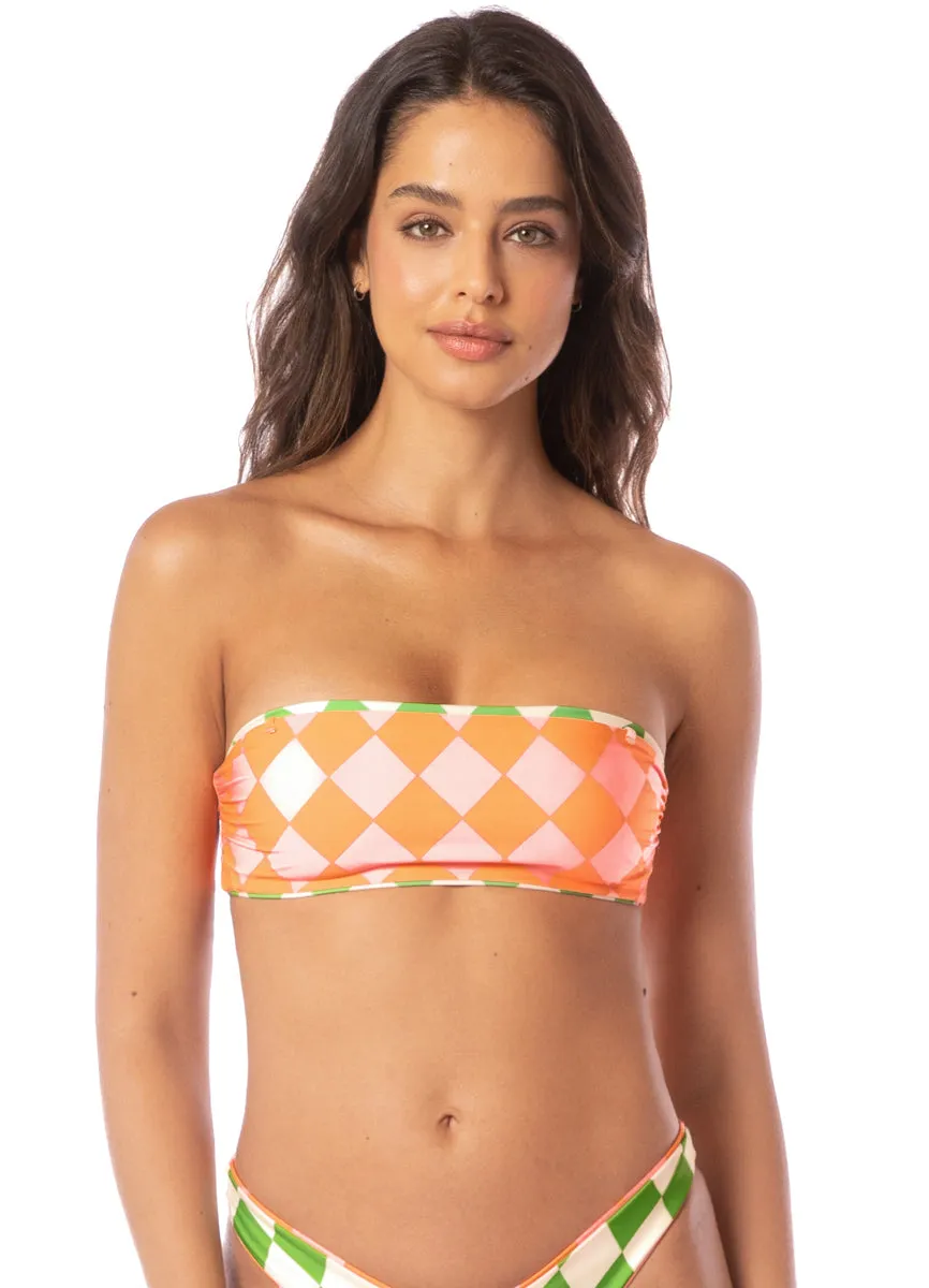 Maaji Diamond Sour Bryn Strapless Bandeau Bikini Top Maaji