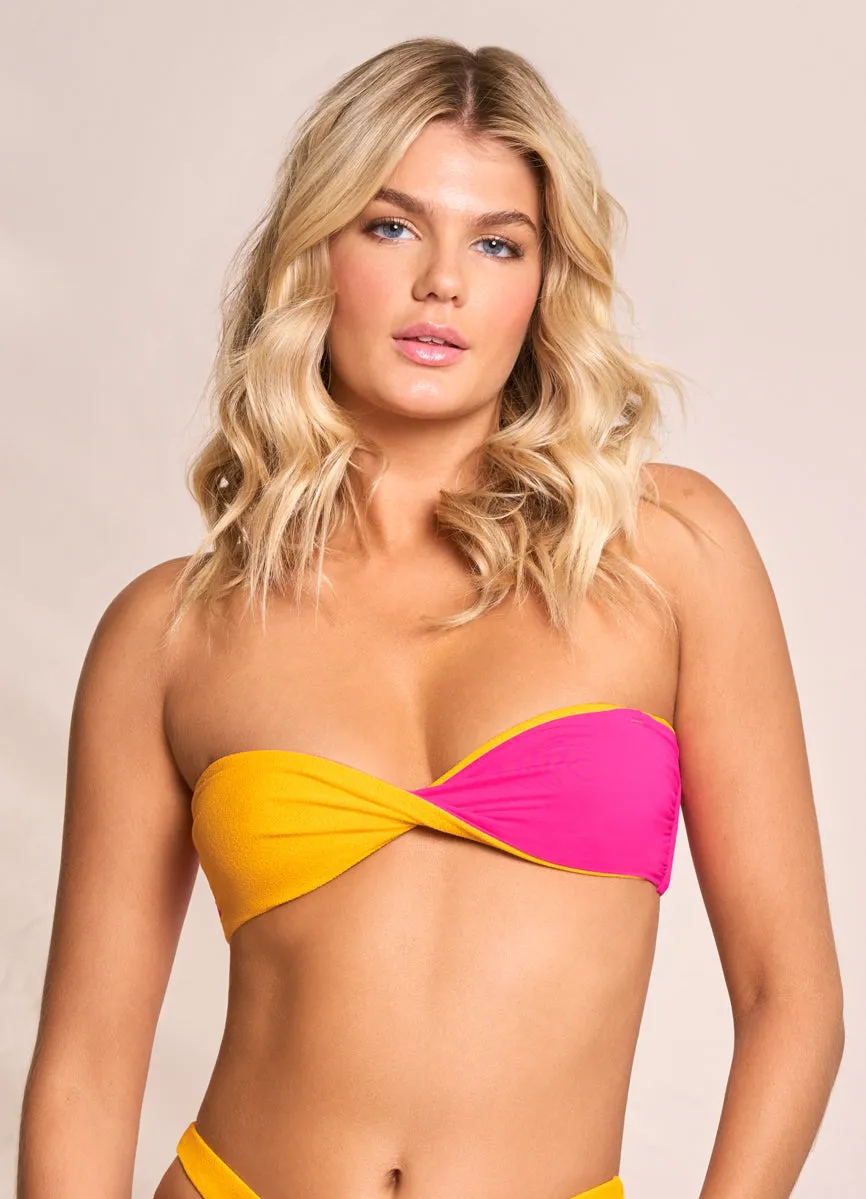 Maaji Dragon Fruit Angeli Strapless Bandeau Bikini Top Maaji