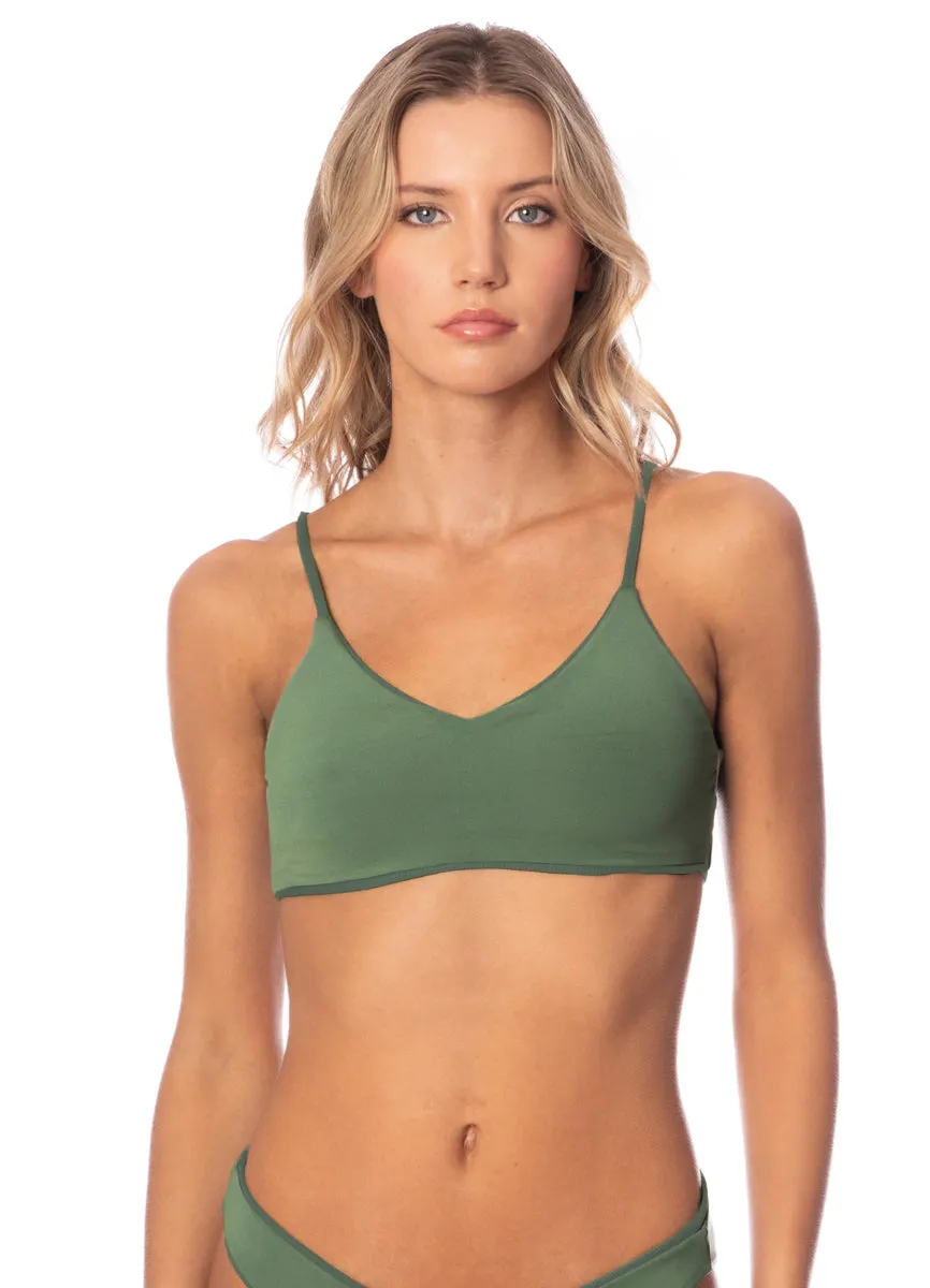 Maaji Eucalyptus Green Praia Classic Bralette Bikini Top Maaji