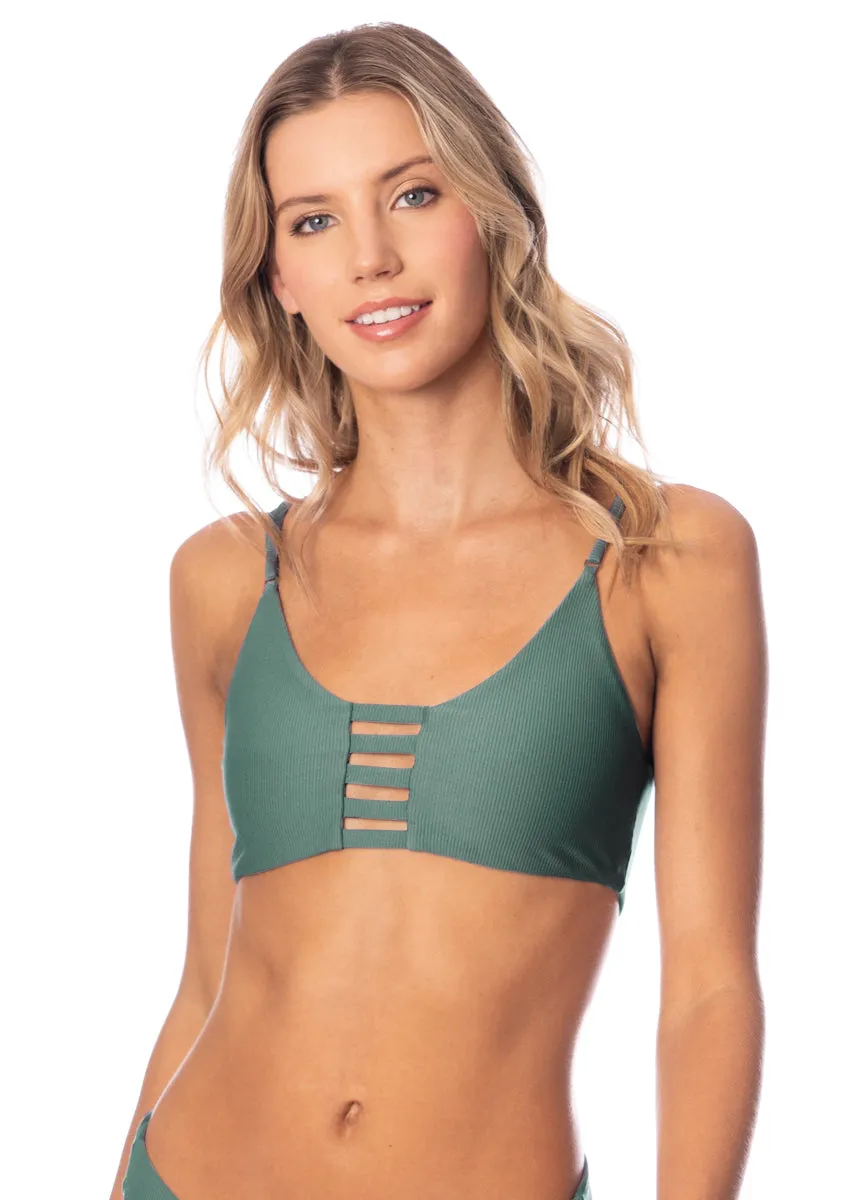 Maaji Eucalyptus Green Praia Classic Bralette Bikini Top Maaji