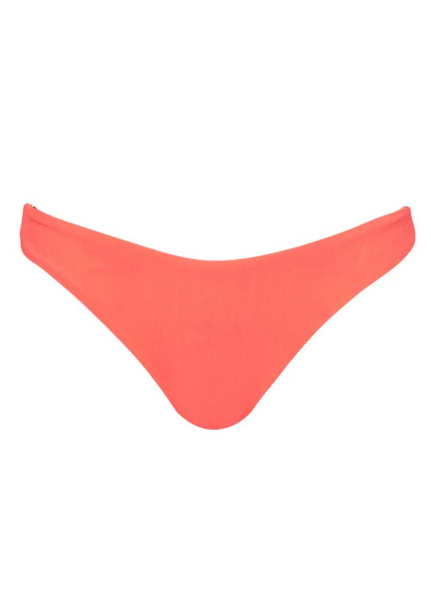 Maaji Fire Coral Sublimity Regular Rise Classic Bikini Bottom Maaji