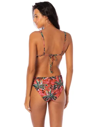 Maaji Flame Palms Sublimity Regular Rise Classic Bikini Bottom Maaji