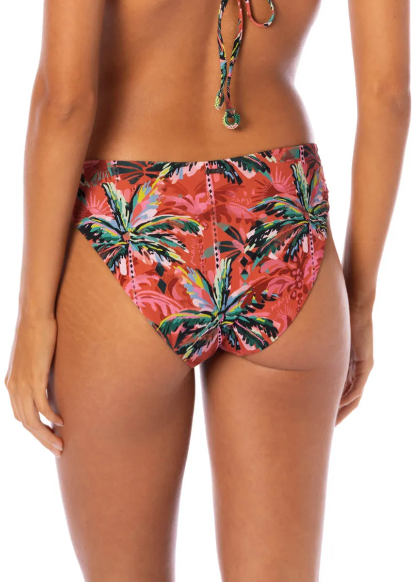 Maaji Flame Palms Sublimity Regular Rise Classic Bikini Bottom Maaji