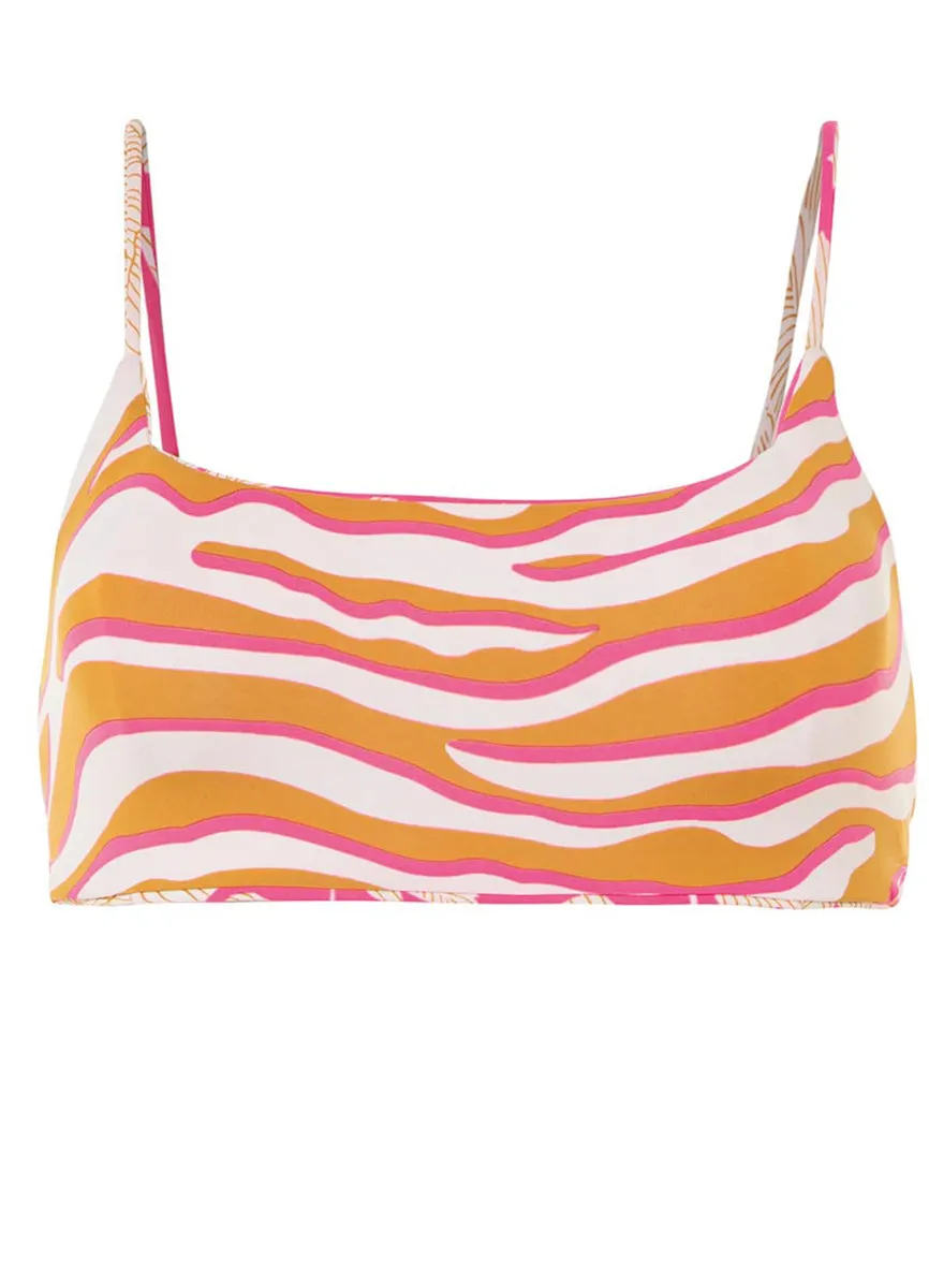 Maaji Floral Duo Zayla Sporty Bralette Bikini Top Maaji