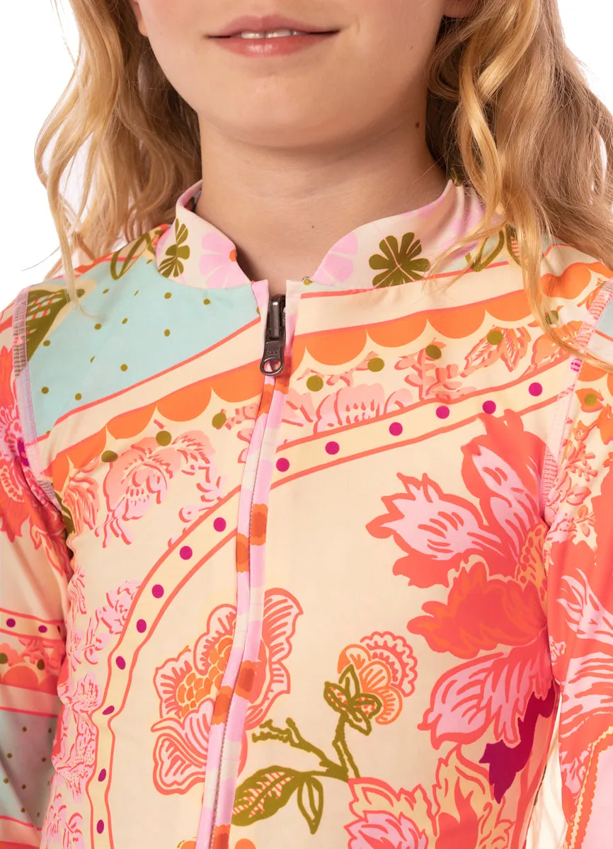 Maaji Floral Groove Cherish Girls Rashguard Set Maaji