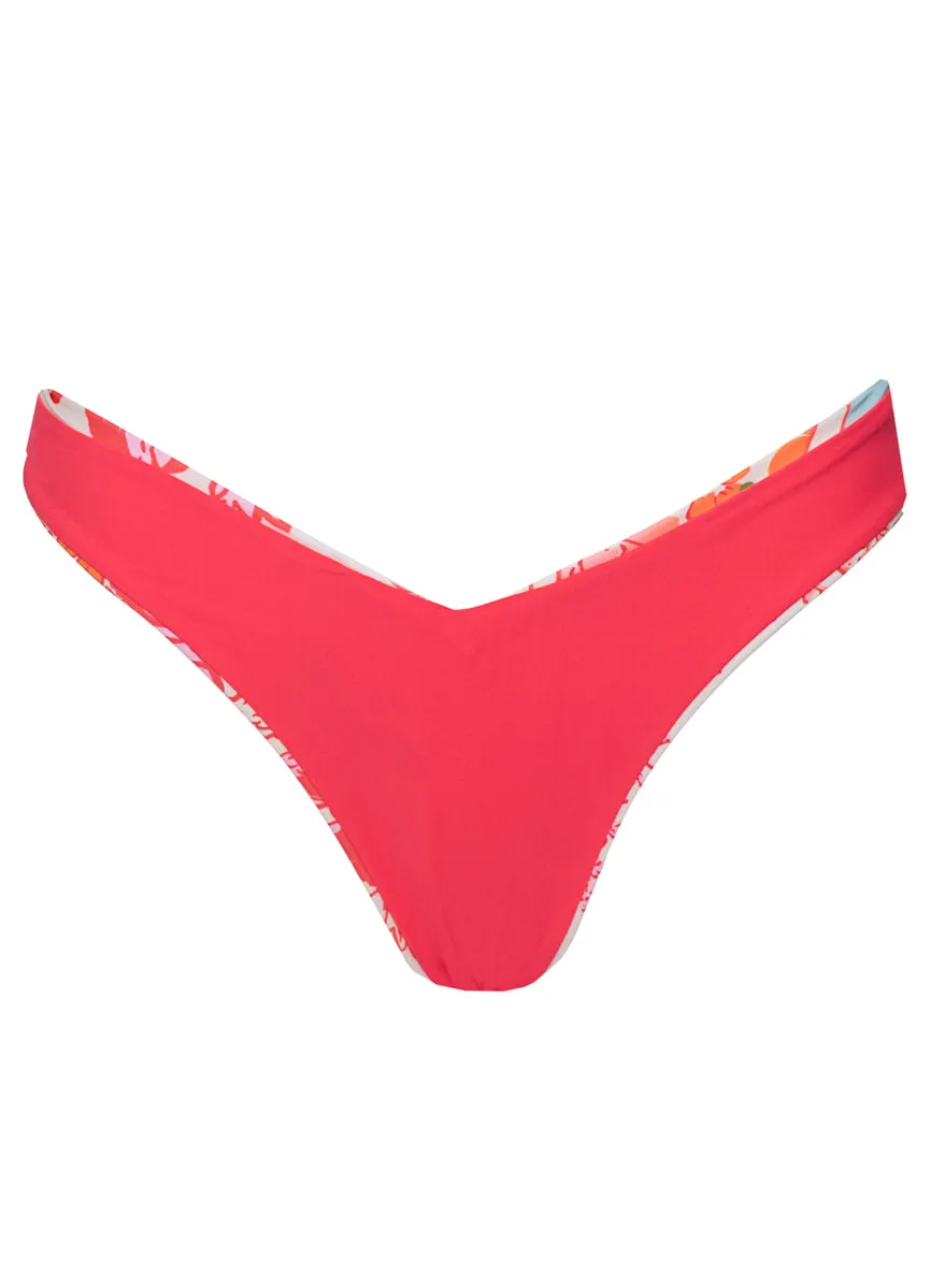 Maaji Floral Groove Valerya Regular Rise Double V Bikini Bottom Maaji