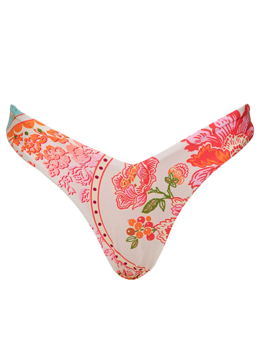 Maaji Floral Groove Valerya Regular Rise Double V Bikini Bottom Maaji