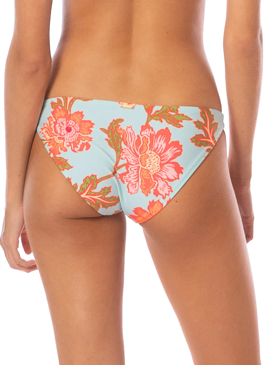 Maaji Floral Sky Quinn Low Rise Thin Side Bikini Bottom Maaji