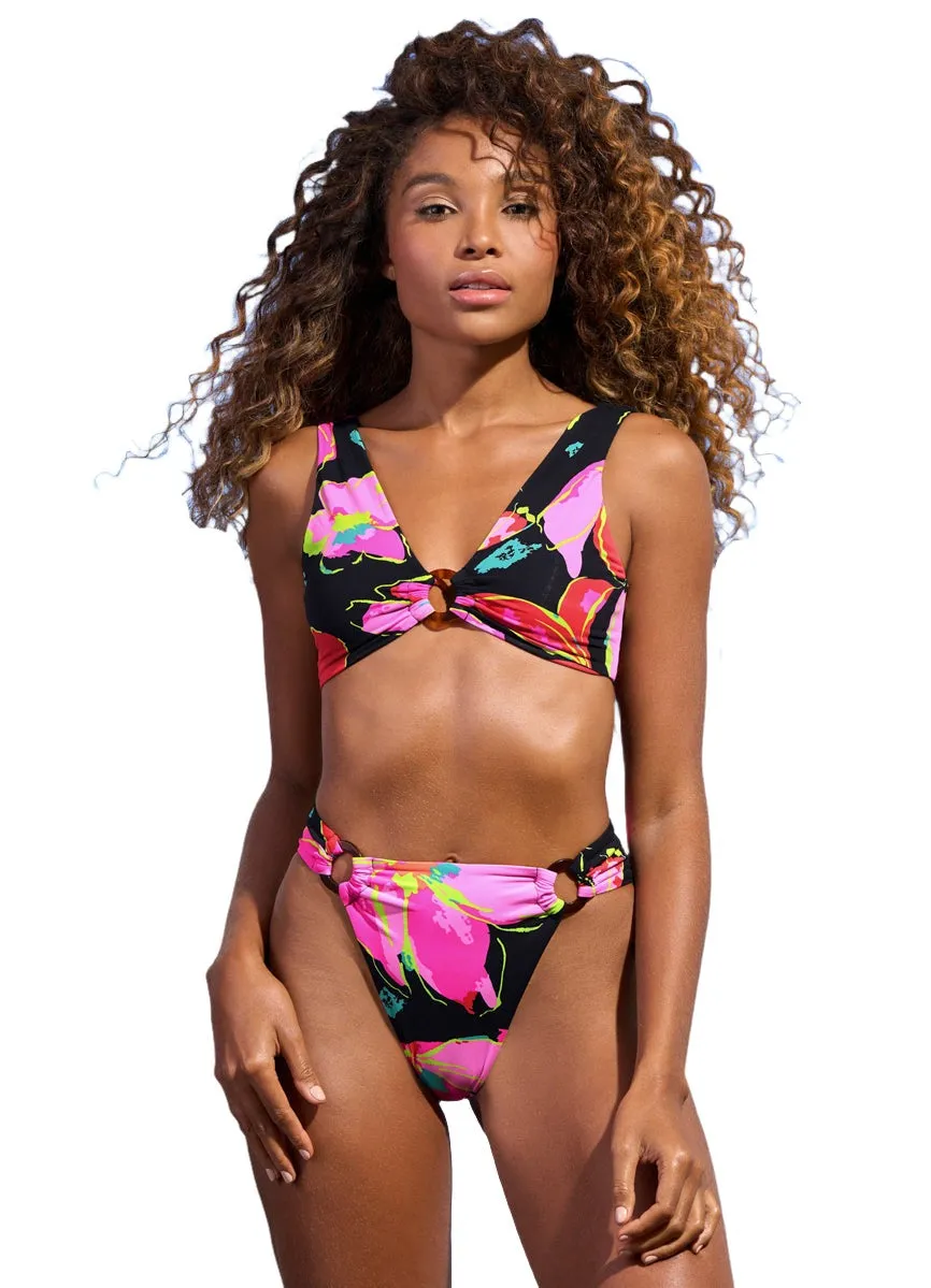 Maaji Flory Talia Ring Front Bralette Bikini Top Maaji