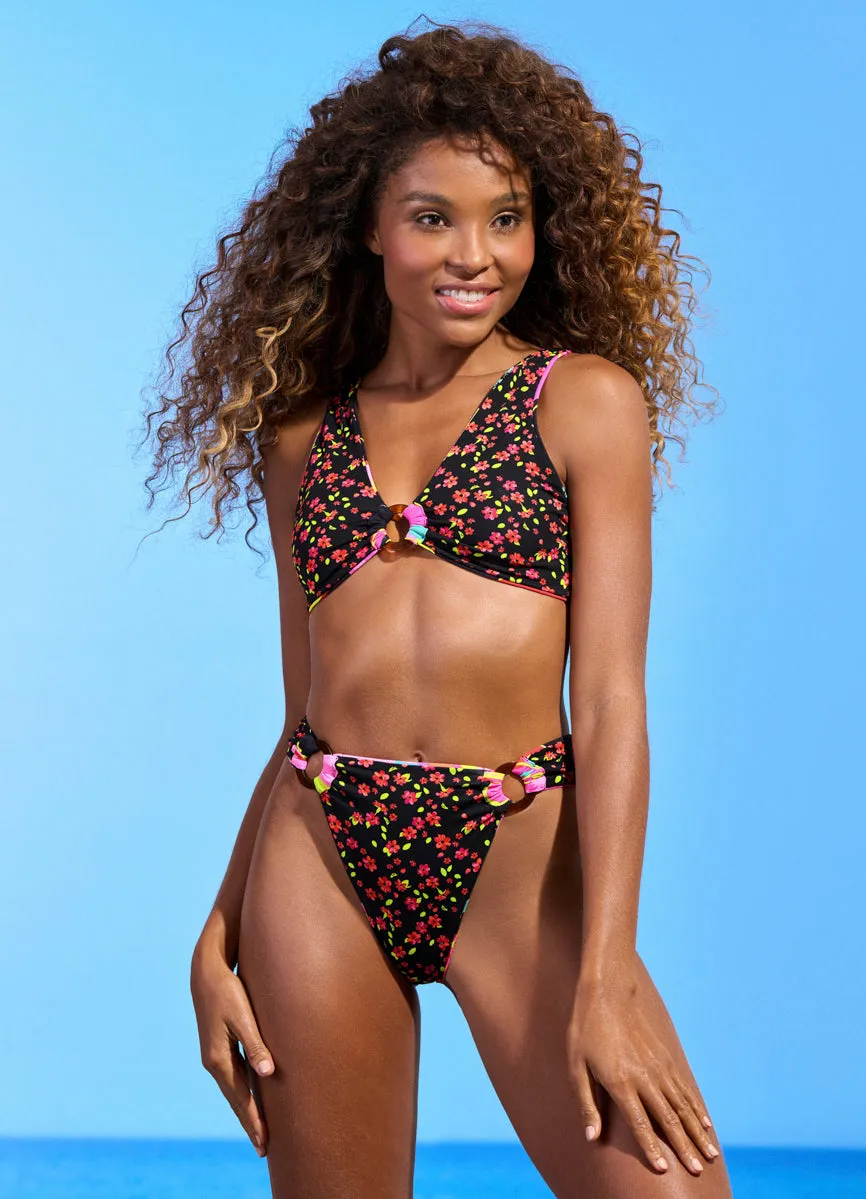 Maaji Flory Talia Ring Front Bralette Bikini Top Maaji