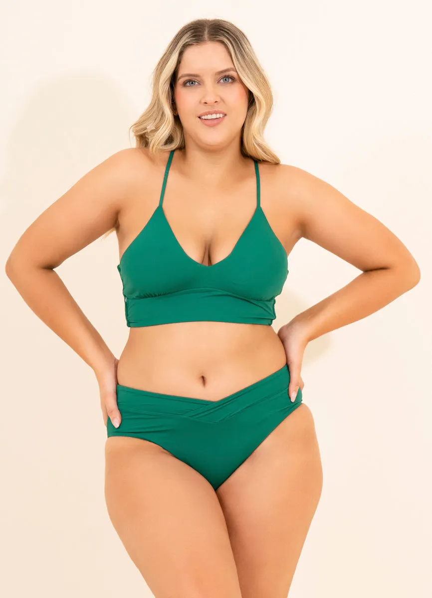 Maaji Forest Daylight Long Line Triangle Bikini Top Maaji