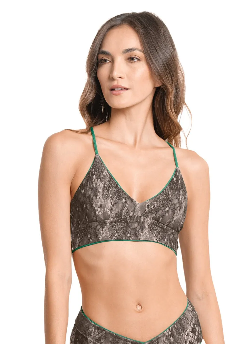 Maaji Forest Daylight Long Line Triangle Bikini Top Maaji