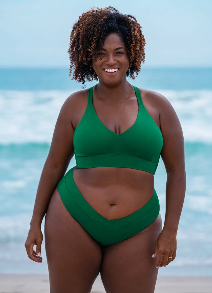 Maaji Forest Daylight Long Line Triangle Bikini Top Maaji