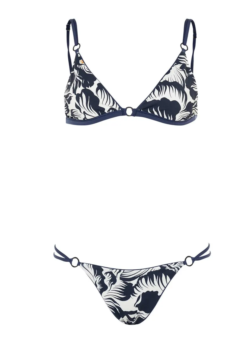 Maaji French Navy Amy Fixed Triangle Bikini Top Maaji