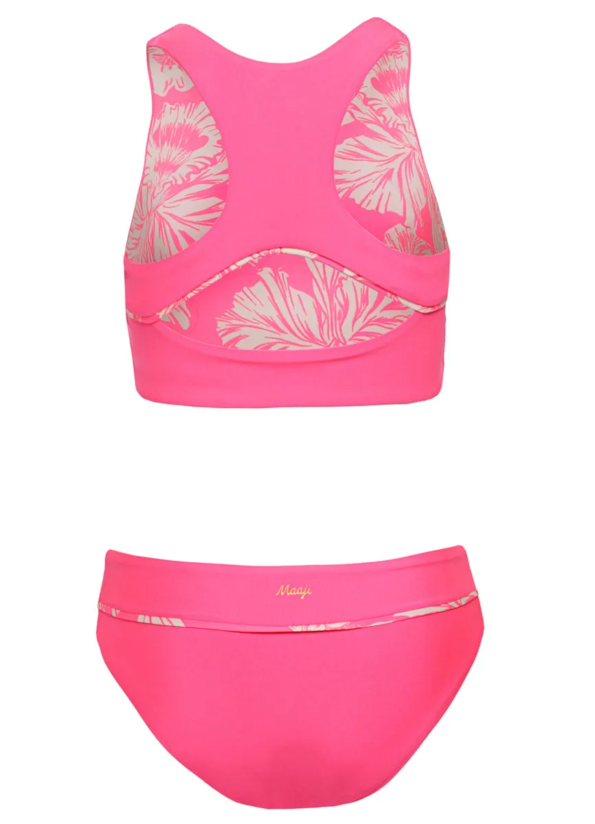 Maaji Fucshia Poppy Bikini Set Girls Maaji