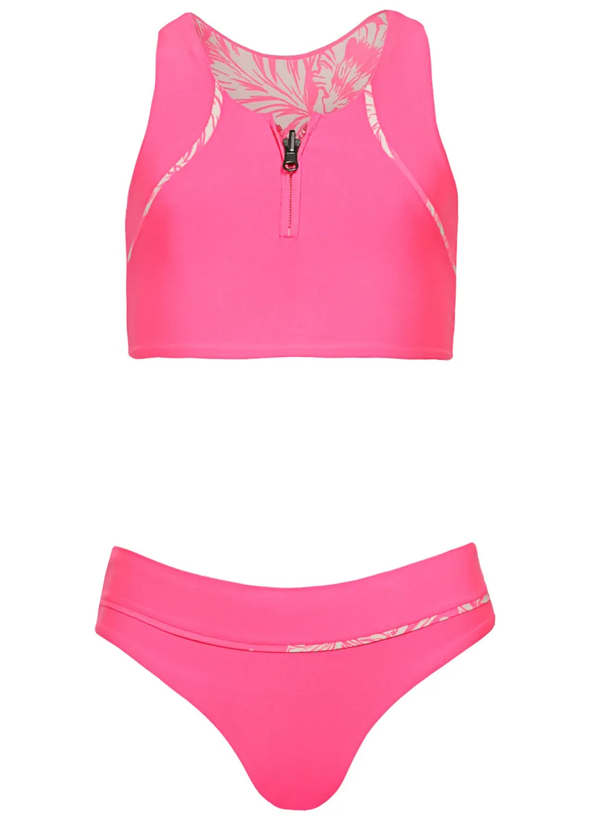 Maaji Fucshia Poppy Bikini Set Girls Maaji