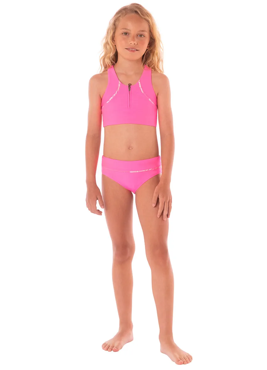 Maaji Fucshia Poppy Bikini Set Girls Maaji