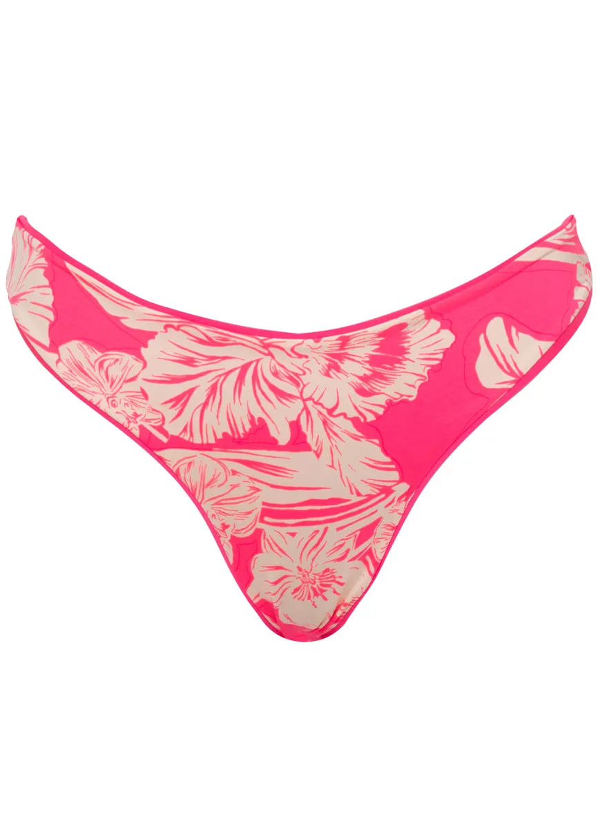 Maaji Fucshia Sublimity Regular Rise Classic Bikini Bottom Maaji