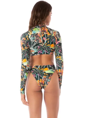 Maaji Funky Fiesta Delphi High Rise Thin Side Bikini Bottom Maaji