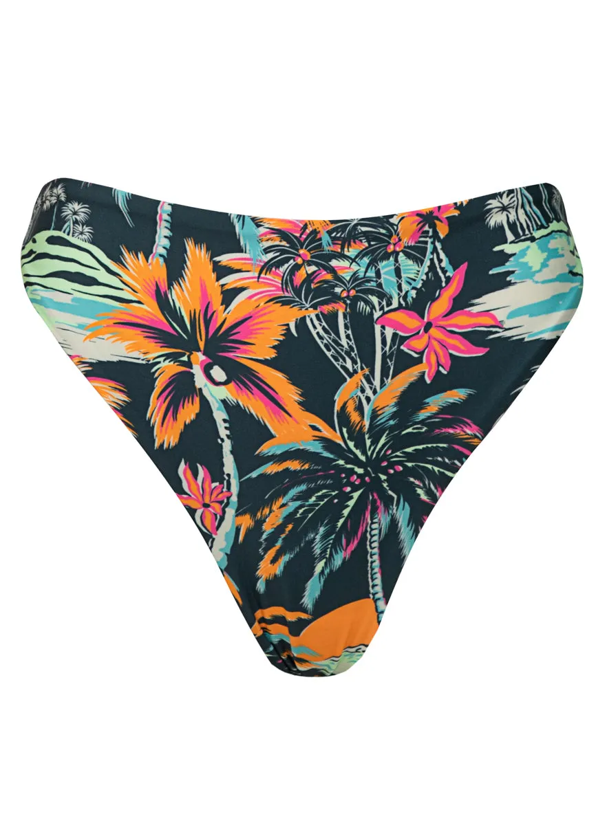 Maaji Funky Fiesta Delphi High Rise Thin Side Bikini Bottom Maaji