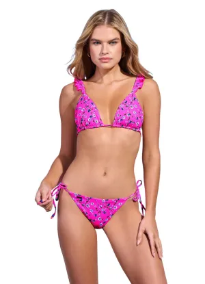 Maaji Happyflower Crush Ruffle Triangle Bikini Top Maaji