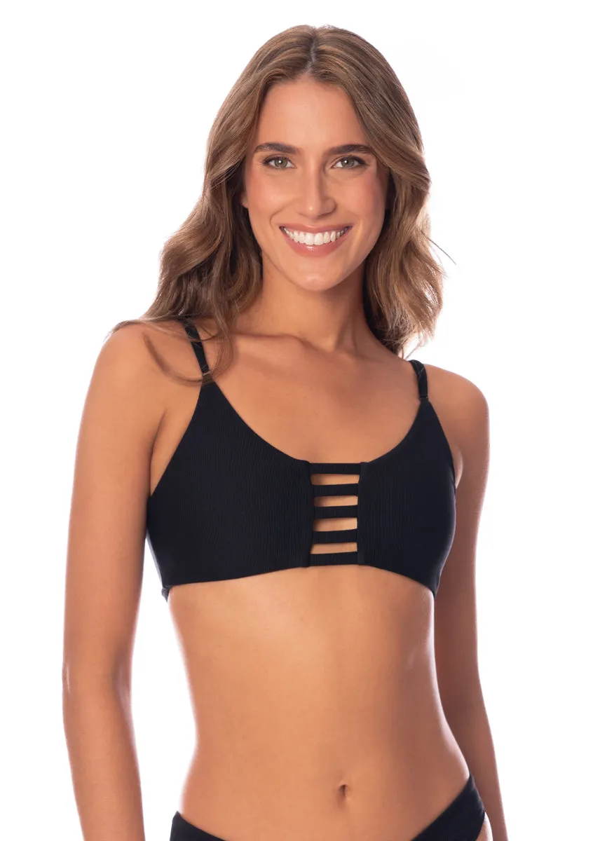 Maaji Jade Black Praia Classic Bralette Bikini Top Maaji