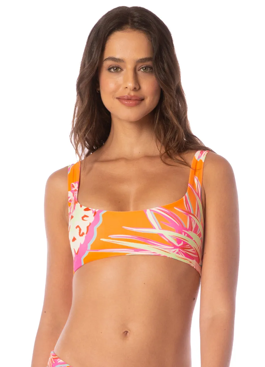 Maaji Jungle Groove Dazzle Lace Up Bralette Bikini Top Maaji