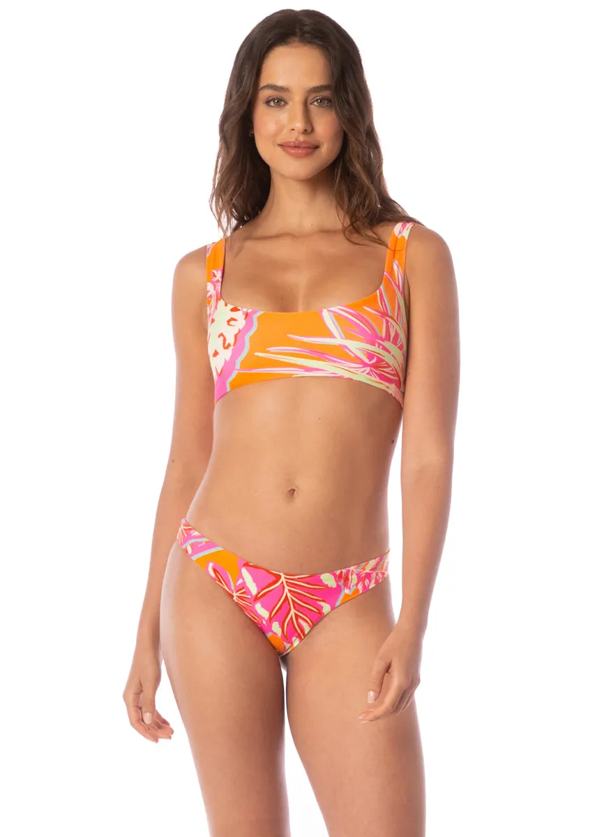 Maaji Jungle Groove Dazzle Lace Up Bralette Bikini Top Maaji